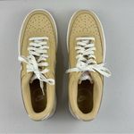 Nike  Court Vision Low Sneakers Sesame Tan Camo Swoosh Women’s Size 10 EUR 42 Photo 5