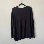 Athleta  Black Long Sleeve Tunic Top with Side Knot Sz Medium Photo 4