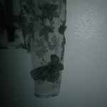 Salt M Butterfly Net Applique Puff Sleeve Crop Top Black Size M Photo 6