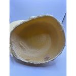 Vtg SWAN HAT Yellow Accented Cloche Church Derby Photo 4