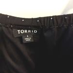 Torrid Womens Plus Size 1 1X 14 Black white polka dot babydoll empire dress Photo 3