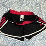 Adidas  Women's Black and Pink Athletic Shorts Photo 1