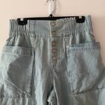 We The Free  FP Free People Sun Setter Pull On Pants in Light Wash Blue Small Photo 2