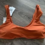 l*space L* Orange Scoop Neck Bikini top Photo 0