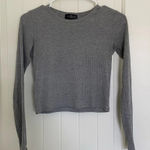 EUC | Top Shop women’s ribbed long sleeve cropped top — size 2 Photo 0