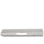 Nina Winslet Crystal Frame Clutch Silver NWT Photo 2