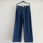 L'Agence  Madden Wide Leg Jeans Womens 31 High Waist Flared Stretch Durango Wash Photo 2