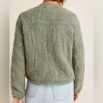 Anthropologie Sandie Quilted Floral Green Bomber Jacket Womens Sz S (4/6) Floral Photo 12