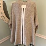 Free People Cream Arctic Fox Mock Neck Zip Back Oversized Wool Blend Sweater S Photo 7