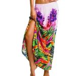 Seafolly  Samba Maxi Skirt  Out Split Side Tropical‎ Print Photo 1