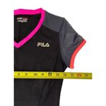 FILA Sport Women Size XS Live In Motion T-Shirt Short Sleeve Black Sporty 3-739 Photo 6