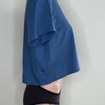 Richer Poorer Pima Cotton Boxy Crop Tee In Blue Photo 4