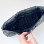 Rafe leather croc embossed clutch Black Photo 8
