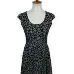 Collective Concepts  Black Mesh Overlay Fit And Flare Party Dress XS Photo 1