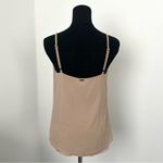 Bebe Beige Tank with Beaded Straps in Size XS Photo 2