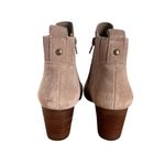 Crown Vintage Boots Sz 8 M Cindy Ankle Booties Heels Casual Tan Suede Leather Photo 5