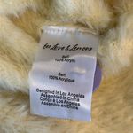 For Love & Lemons NWT  Sheila Yellow & Purple Fuzzy Cropped Cardigan Size Small Photo 7