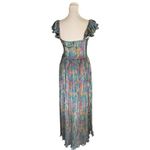 Saylor - NWT Imara Metallic Colorful Ruffle Maxi Gown Dress Sz S Photo 5