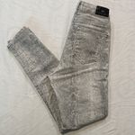 ZARA Snake Skin High Rise Skinny Jeans Size: 2 Photo 3