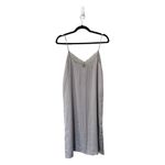 ZARA NWT Satin Lace Mini Sleep Camisole Dress Gray Sz M Photo 1