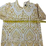 MINKPINK  Elegant Yellow and White Lace Top Size Small Photo 12