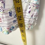 Chico's  Womens Shirt Large Allover Print Floral Slub Knit 3/4 Sleeve Artsy Spring Photo 7