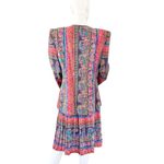 Lady Carol Petites Vintage Paisley Shoulder Pad Skirt Suit Set 14 Red Photo 2