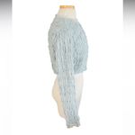 Sister Jane buttoned shirring top in dusty blue Size Medium Photo 6