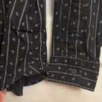 Ralph Lauren Lauren Jeans Co Womens Large Black White Button Down Blouse Vintage Luxury Photo 2