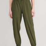 Old Navy High Waisted StretchTech Cargo Joggers Olive Green Size Small Photo 0