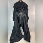 Spirit Halloween Goth Robe M Hoodie Black Zip Front Photo 7
