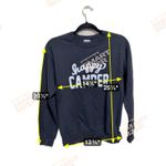 SUB_URBAN RIOT Sub Urban Riot Womens Happy Camper Graphic Print Sweatshirt Pullover Black S Photo 3