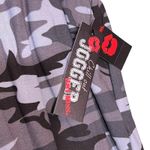 Hot Kiss  Pants Womens Medium Gray Camo Jogger Drawstring Pockets Stretch Gym Photo 7