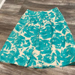 LK Bennett  aquamarine brushstroke mirage a line skirt Photo 0