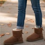 UGG  CLASSIC ULTRA MINI CHESTNUT BOOTS Sheepskin Footwear Photo 0