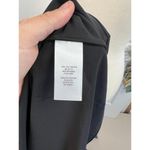 T Tahari  Blouse Womens Size S Black Mock Neck Keyhole Large Bell Sleeve Chic Photo 12