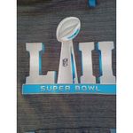 TEAM APPAREL Super Bowl LIII NFL Graphic Gray Hooded Sweatshirt Women Size S Photo 2