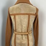 Vintage 70’s Suede Leather and Knit Jacket Small Photo 3