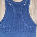 Good American Dark Blue Ribbed Sports Bra Photo 3