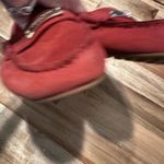 Coach  Fredrica Nubuck Red Suede Loafers Women’s 7B Photo 11