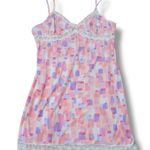 California Dynasty Nightgown Size Large Women's Nightie Baby Doll Lingerie Lace Trim Pink Photo 0