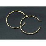 Boutique Beautiful Twist 14k Gold Plated Sterling Silver Hoop Earrings,‎ 4.2cm Photo 7