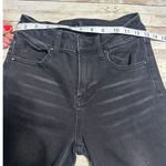 Risen Jeans Mid Rise Slim Straight Black Women's Size 1 25 Waist Stretch Photo 6