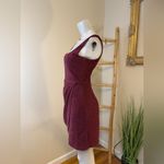 Mi Ami Francesca's Megan Glitter Tulip Mini Dress Burgundy Wine Merlot Medium Red Photo 4