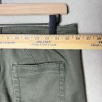 Anthropologie Ankle Pants Olive Green Square Pockets Front Seamed Skinny Size 27 Photo 8