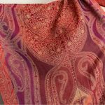 None Pashmina Scarf Burgundy Purple Fringe Edge Shawl Wrap Gift Women 23" x 80" Photo 2