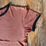 Forever 21 burnt umber orange rust and black cropped shirt Photo 6