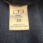 LETTER TO JULIET L.T.J. Sicily Dark Crop Flare Raw Hem Jeans Size 30 Blue Photo 7