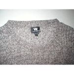 NWT Womens W Worth New York Designer Sweater M Coco Brown White Medium Soft Photo 1