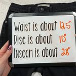 Madewell  Size 24 10" High Rise Skinny Jeans in Johnny Black Wash Stretch Women's Photo 12